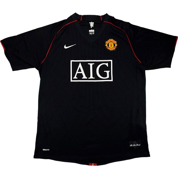 Tailandia Camiseta Manchester United 3rd Retro 2007 2008 Negro